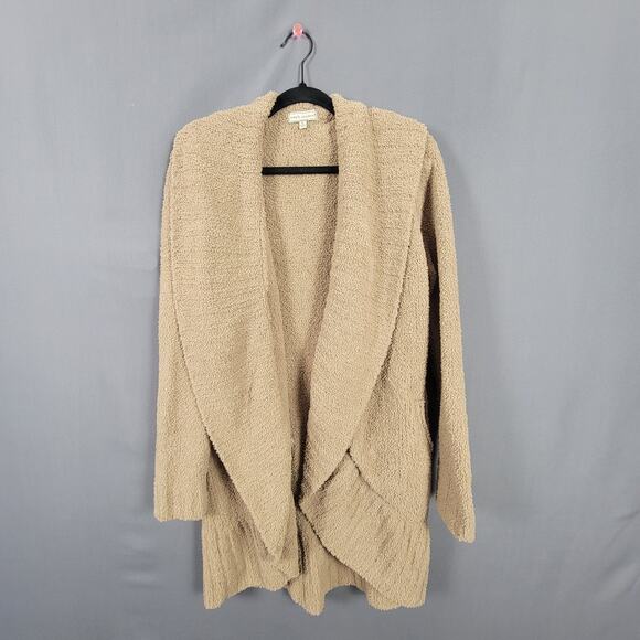 Simply Southern Sweaters - Simply Southern Cozy Bouclé Sherpa Cardigan Hooded Open Front Plush Knit